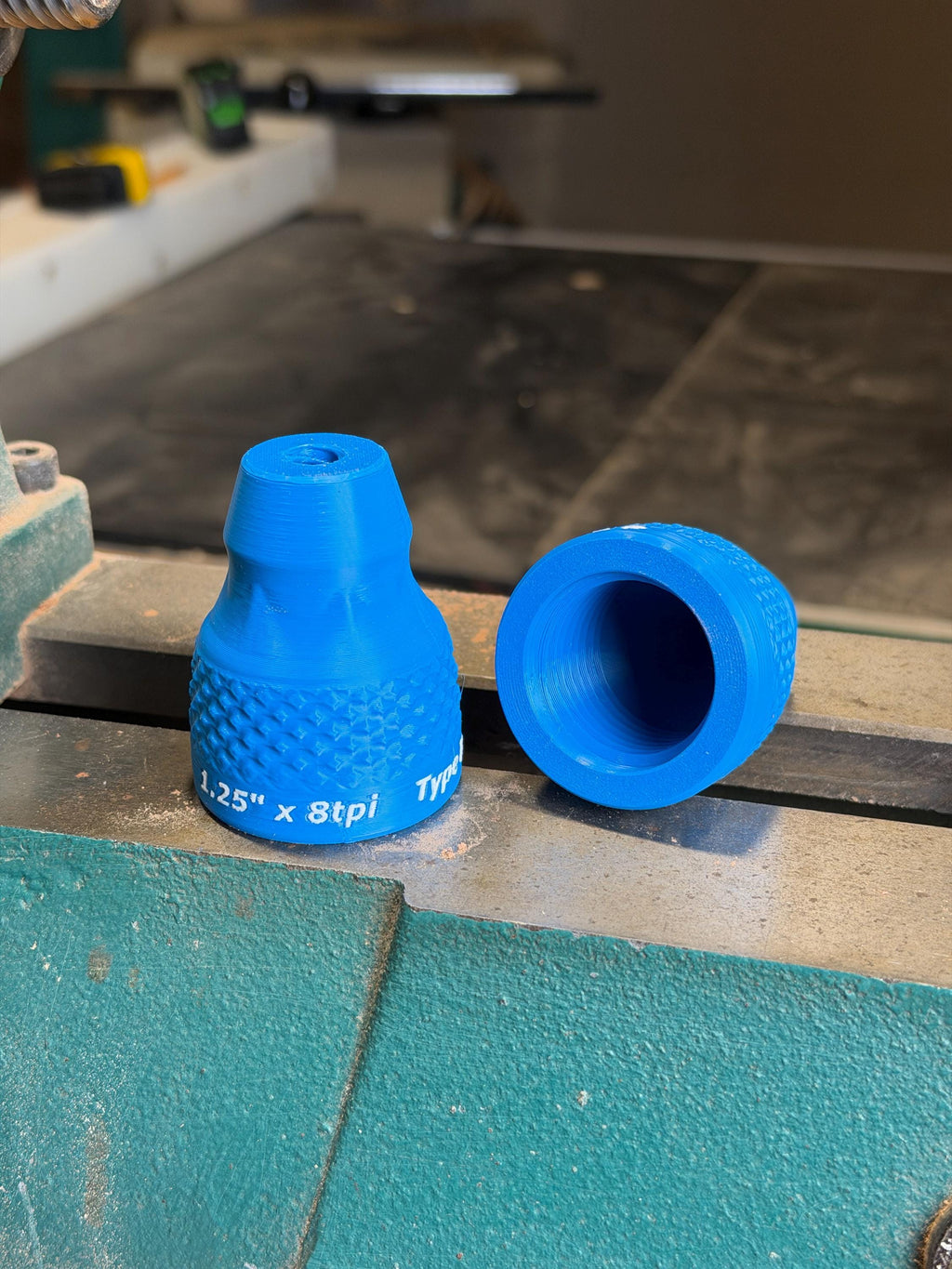Blue Type R adapter - 1.25 inch x 8 TPI