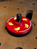 Cherry Red 5 inch sanding plate for KitchenAid