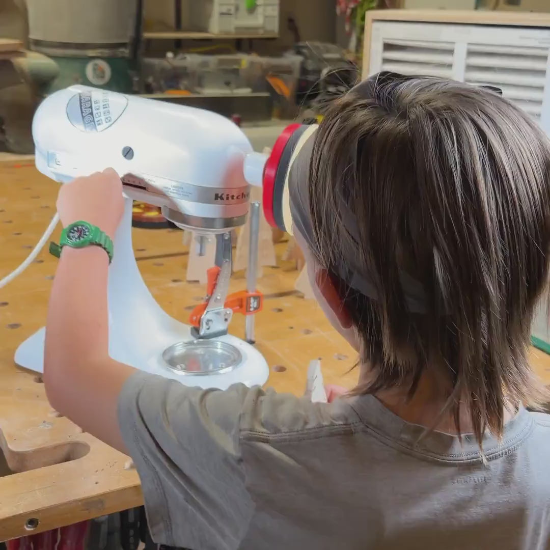 Dad-present: the KitchenAid disc sander attachment